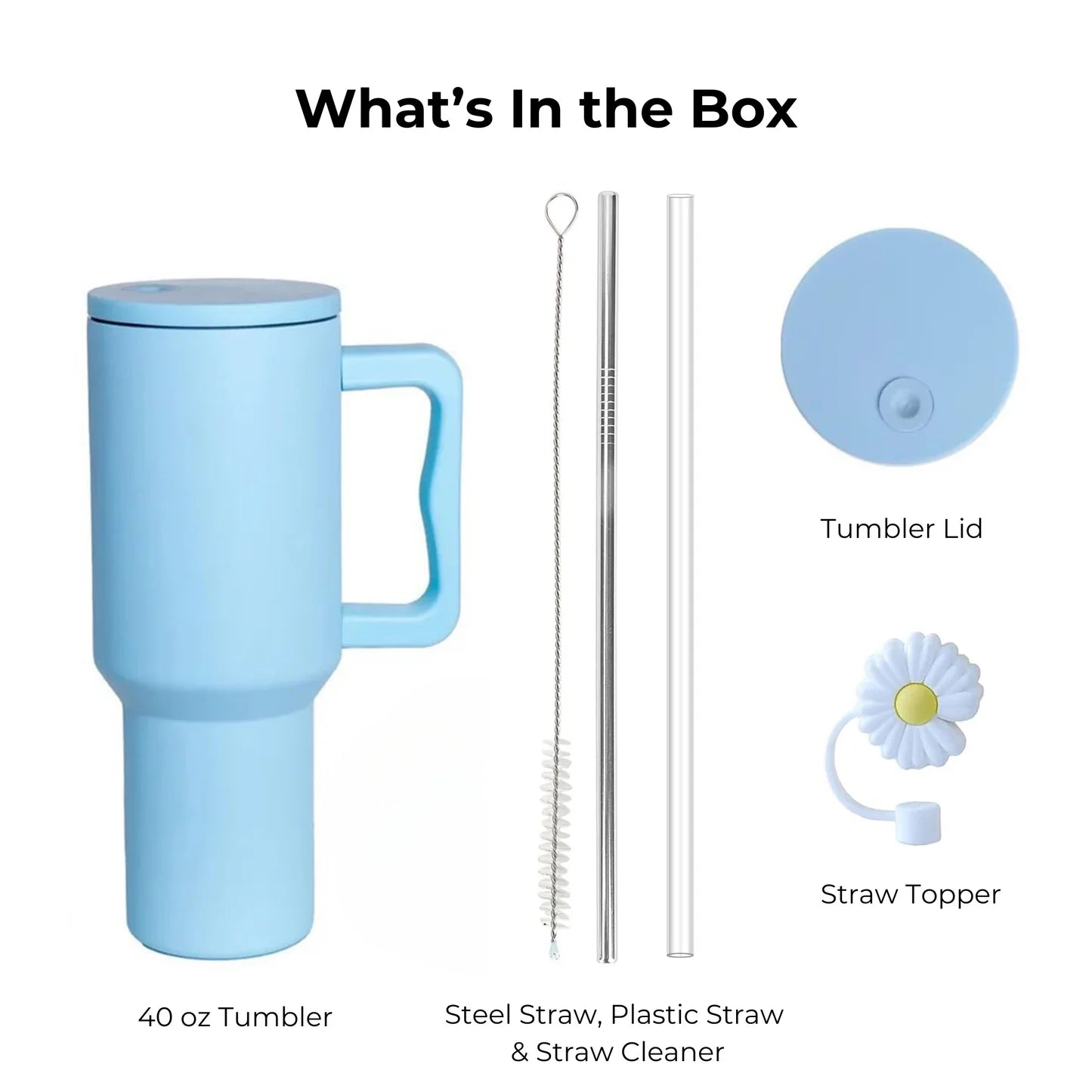 Personalized Cheer 2.0 — 1200ml Leak Resistant Tumbler With Handle, Straw and Lid